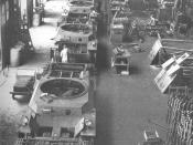 A production line of the Type 3 Chi-Nu tanks