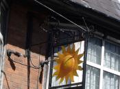 The Sun Inn - King Street, Weymouth - pub sign