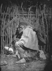 English: The Beggar, by Pjetër Marubi (Piacenza, 1834 - Shkodra, 1903). Nineteenth century, Shkodra.