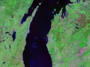 Lake Michigan - Landsat Satellite Photo