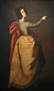 English: Saint Ursula, Francisco de Zurbaran, 1650. Oil on canvas. Bought in 1893. Accession number: 287