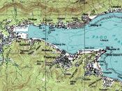 An enlargeable topographic map of Pago Pago Harbor on Tutuila in American Samoa