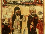The Investiture of Ali at Ghadir Khumm, Edinburgh University Library MS Arab 161, A.H. 707 / A.D. 1307–8, illustrating Al-Biruni's Chronology of Ancient Nations