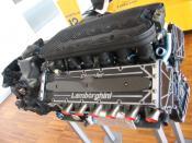 English: Lamborghini's V12 F1 engine