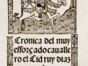 El Cid depicted on the title page of a sixteenth-century working of his story.