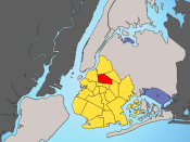 A neighborhood map of Brooklyn highlighting Bed-Stuy