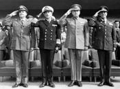 Original members of the Government Junta of Chile (1973).