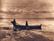 Evening on Puget Sound by Edward S. Curtis, 1913.