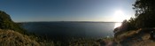 Panoramic view of Puget Sound from Discovery Park, Seattle, Washington, USA.