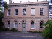 Mrs Coade's home, Belmont House, in Lyme Regis, Dorset, with Coade stone ornamental façade