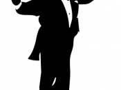 A conductor silhouette