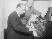 , Russian composer, with Wilhelm Furtwängler, German conductor and composer.