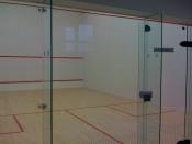 One of the campus's squash courts.