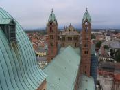 The copper roof of Speyer Cathedral, Germany.