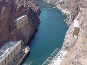 My picture from the Hoover Dam down the Colorado River taken on August 31, 2001.